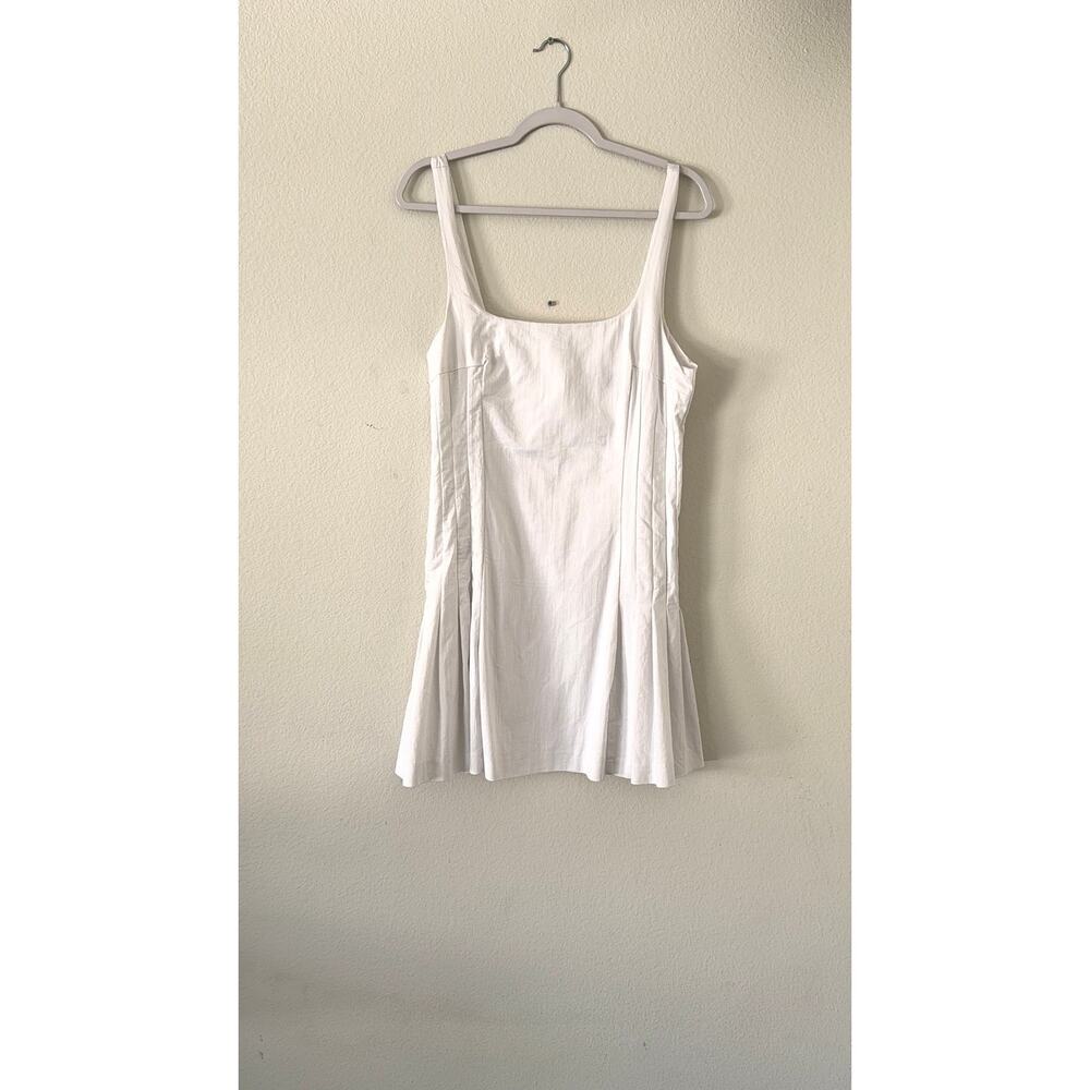 Zara Pleated Mini Dress Made in Turkey White XXL